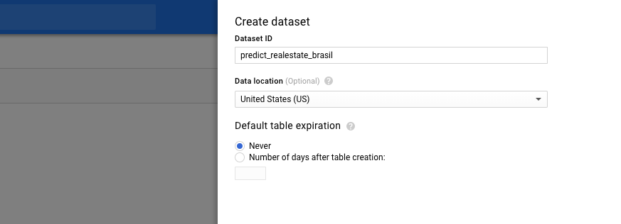 Dataset configuration